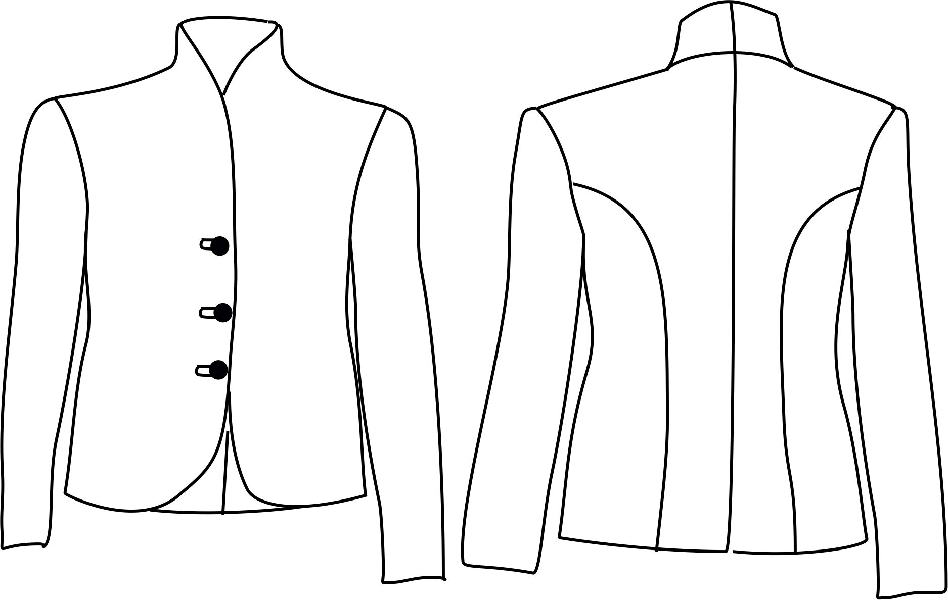 Schnittmuster Walkjacke | Zwischenmass Schnittmuster Onlineshop Zwischenmass Schnittmuster WALKJACKE
